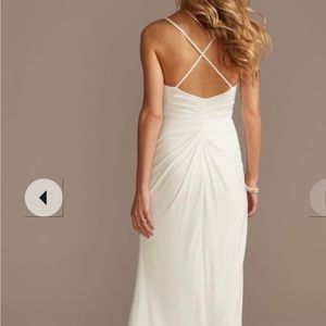 David’s bridal dress. Size 12. Simple, elegant and comfortable.